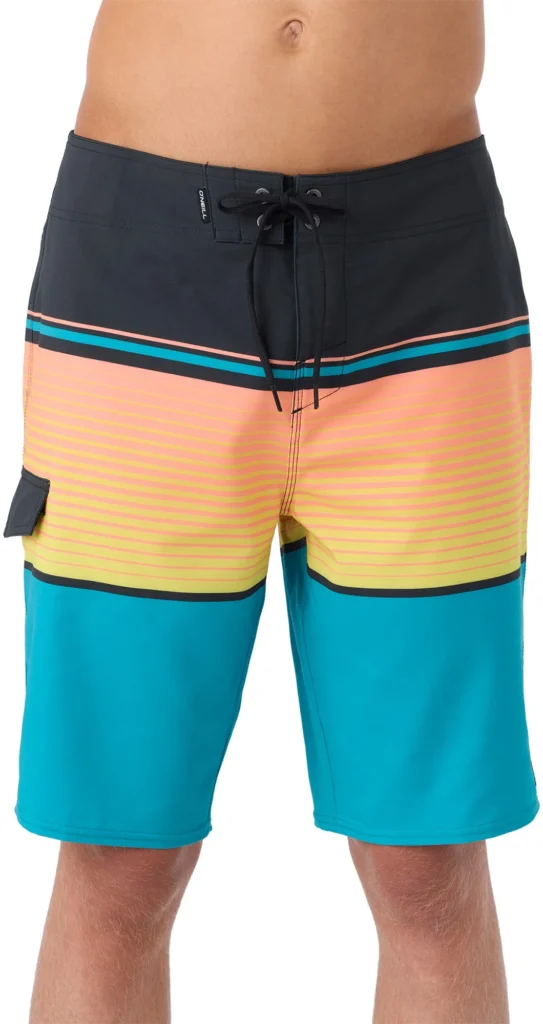 O'Neill Lennox Stripe 21 inch Board Shorts in Pagoda Blue on REI Outlet