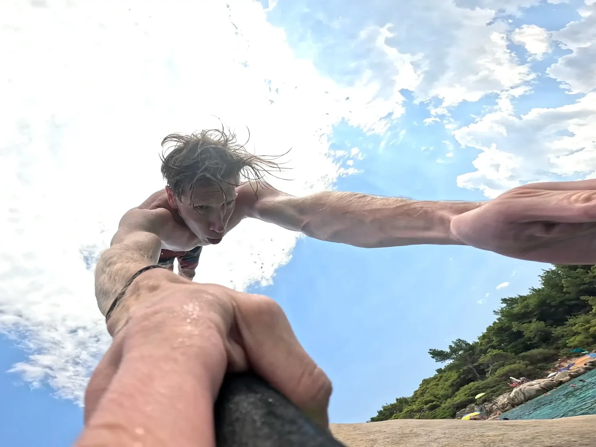 Cliff diving
build confidence for outdoor adventures