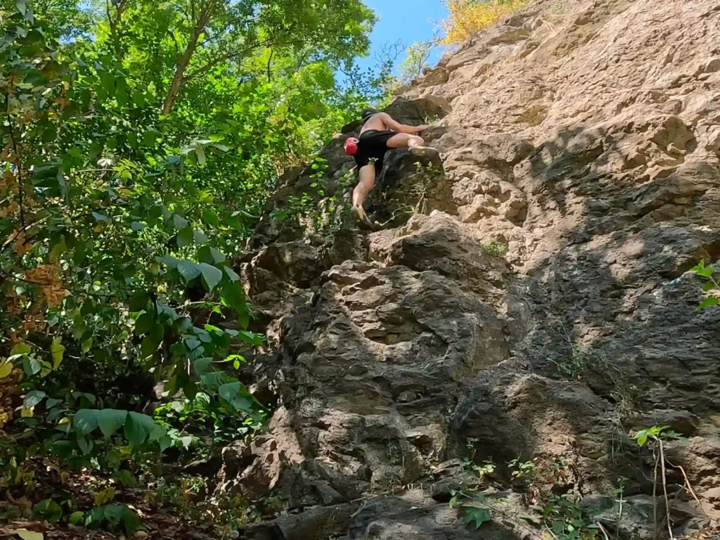free solo rock climbing